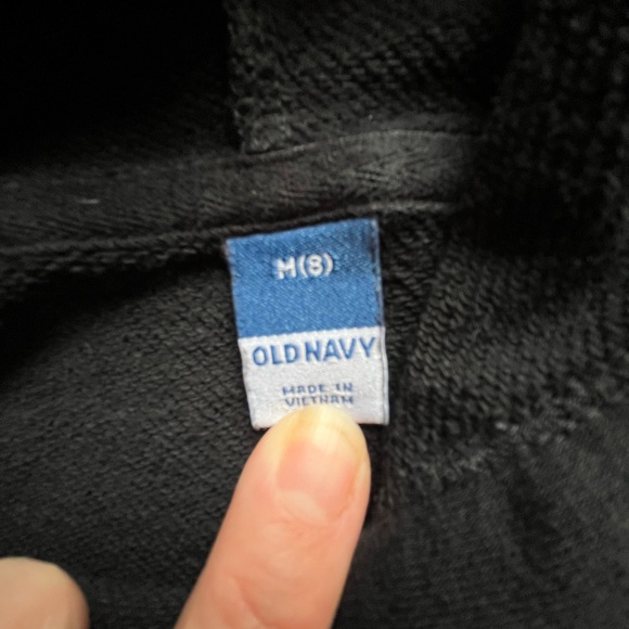 Old Navy Kind Vibes black crop hoodie, girls’ size 8 - Picture 4 of 4